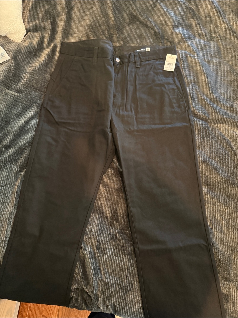 Volcom Men's Black Casual Pants - Straight-Leg